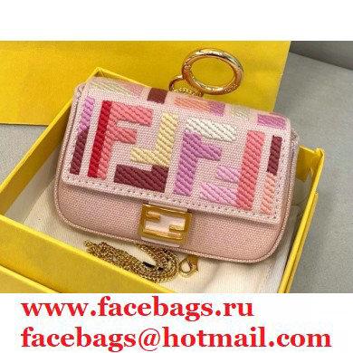 Fendi Embroidered FF Nano Baguette Bag Charm From the Lunar New Year Limited Capsule Collection 2021