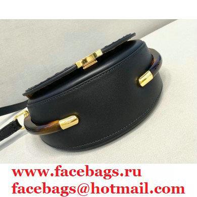 Fendi Leather Moonlight Shoulder Bag Black 2021 - Click Image to Close