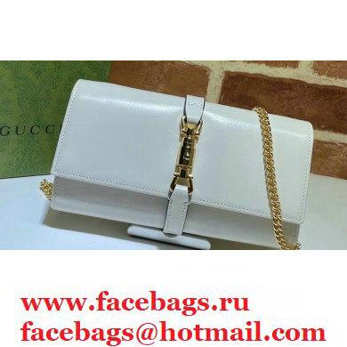 Gucci Jackie 1961 Chain Wallet Bag 652681 Leather White 2021
