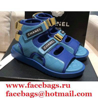Chanel Goatskin Fabric and TPU Sandals G37231 06 2021