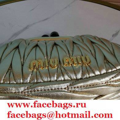 Miu Miu Belle Nappa Leather Mini Bag 5BP016 Gold