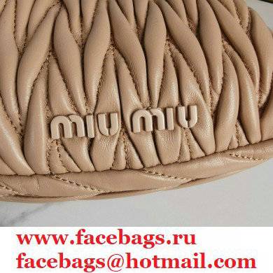 Miu Miu Belle Nappa Leather Mini Bag 5BP016 Nude
