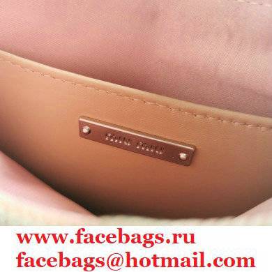 Miu Miu Matelasse Nappa Leather Shoulder Bag 5BH189 Nude