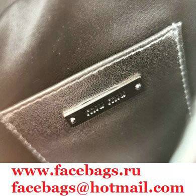Miu Miu Matelasse Nappa Leather Shoulder Bag 5BH191 Silver