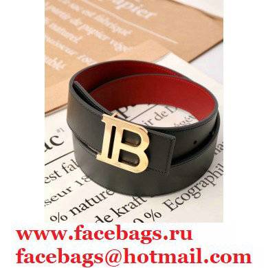 Balmain B logo reversible belt black/red 2021