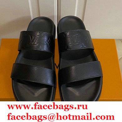 Louis Vuitton Men's Cowhide Surface Rubber Outsole Sandals 01 2021