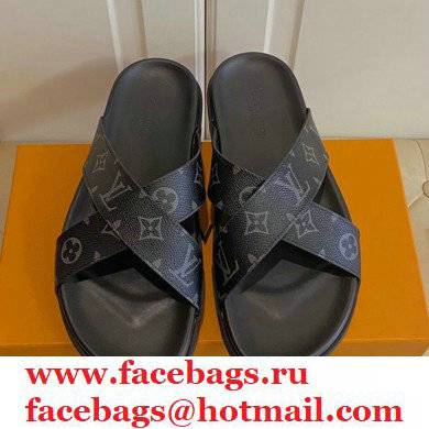Louis Vuitton Men's Cowhide Surface Rubber Outsole Sandals 04 2021