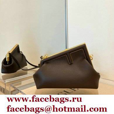 Fendi First Small Leather Bag Coffee 2021