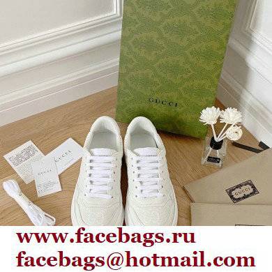 Gucci GG embossed sneaker white 670408 2021 - Click Image to Close