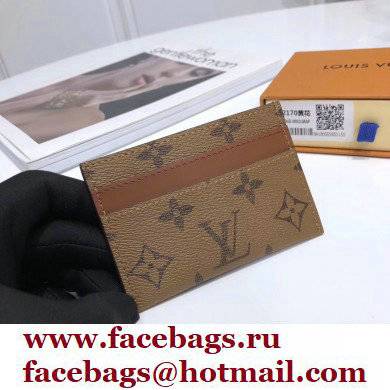 Louis Vuitton Double Card Holder Monogram Reverse Canvas