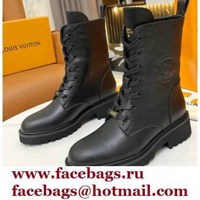 Louis Vuitton Territory Flat Ranger Ankle Boots Black 2021