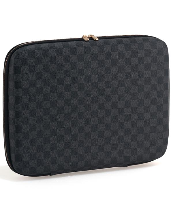 Louis Vuitton n56937 black Damier Graphite Computer Sleeve 15