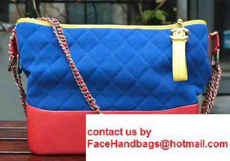 Chanel Gabrielle Medium Hobo Bag A93654 Yellow/Blue/Red 2017