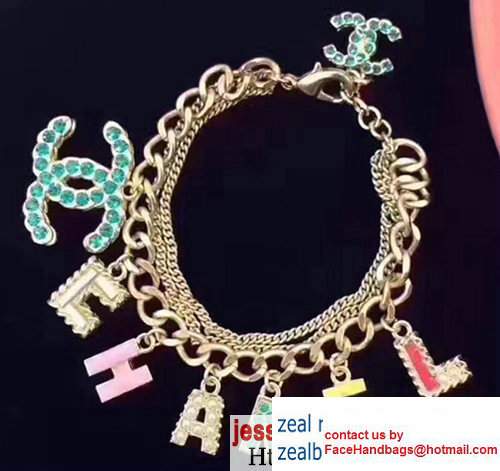 Chanel Multicolor Letter Bracelet 05 2017