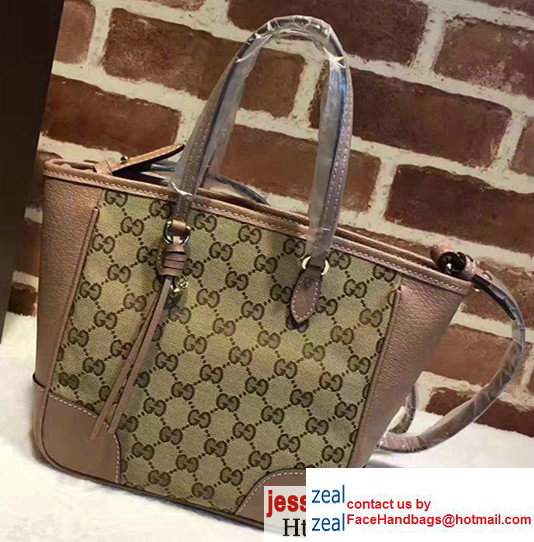 Gucci Bree Original GG Canvas Top Handle Small Bag 353121 Pink
