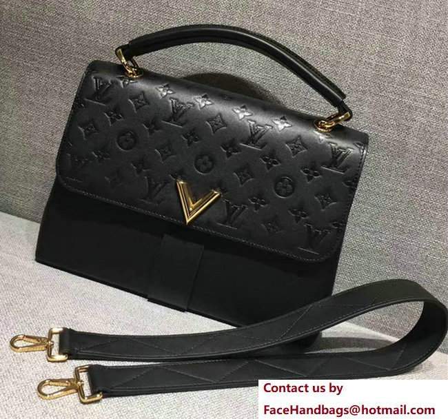 Louis Vuitton Cowhide Leather Monogram Empreinte Very One Handle M42904 Black 2017