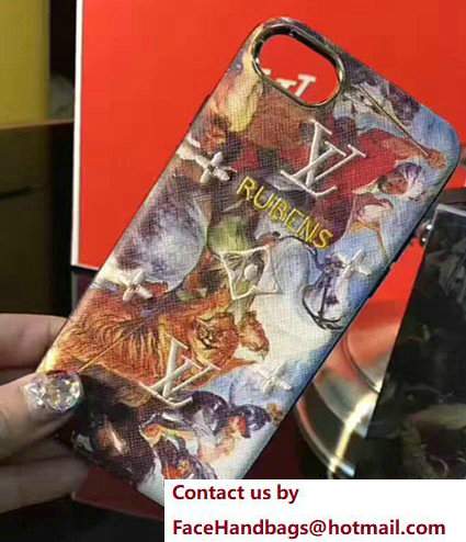 Louis Vuitton Famous Painting RUBENS Embroidered IPhone Cover Holder 2017