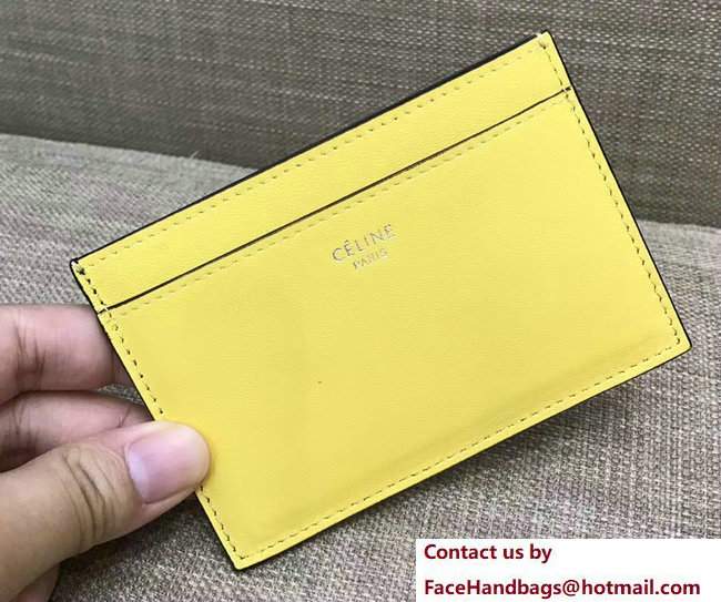 Celine Solo Card Holder 100123 Yellow/Black