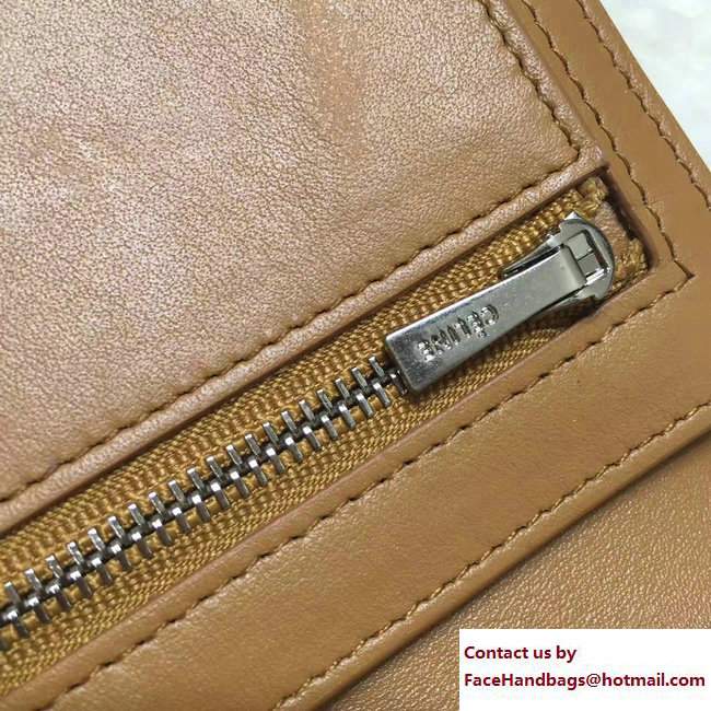 Celine Strap Medium Multifunction Wallet 104813 Light Blue/Brown - Click Image to Close