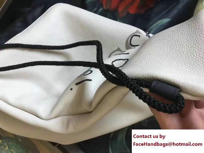 Gucci Coco Capitan Vintage Logo Backpack Bag 494053 White 2017