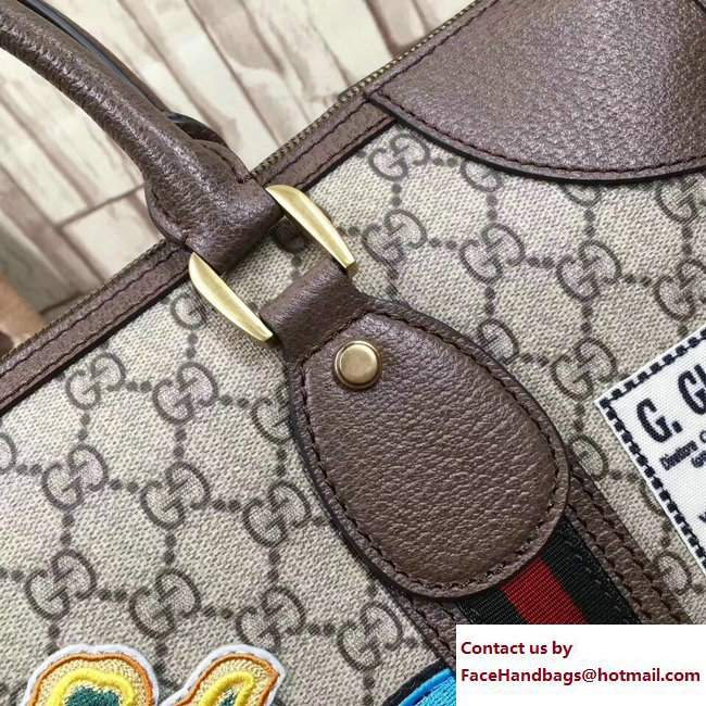 Gucci Courrier Soft GG Supreme Duffle Medium Bag 459311 2017