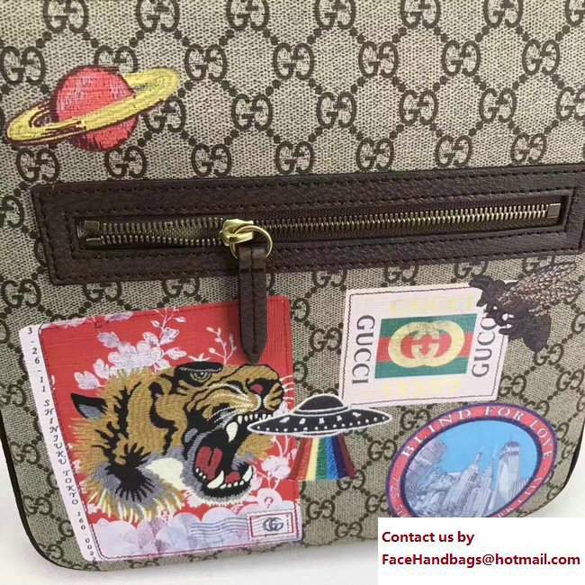 Gucci Courrier Soft GG Supreme Messenger Medium Bag 406408 2017