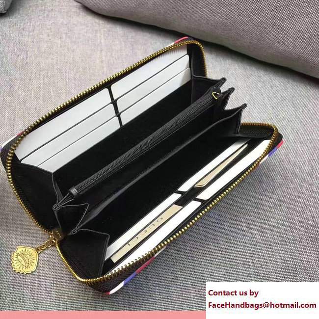 Gucci Courrier Zip Around Wallet 473909 Leather Black 2017