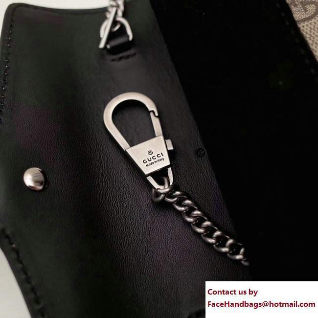 Gucci Dionysus Chain Super Mini Bag 476432 GG Supreme Black 2017