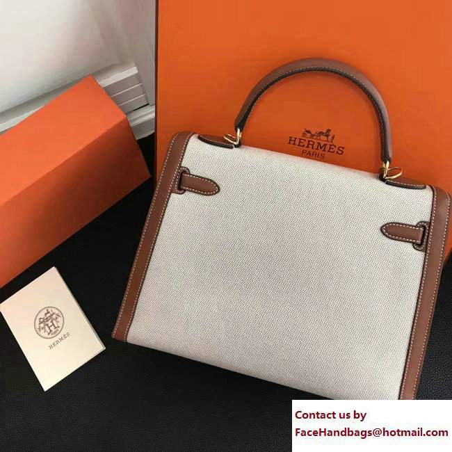 Hermes Swift Leather/Canvas Kelly 32cm Bag - Click Image to Close