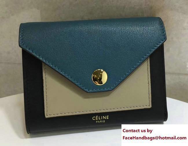 Celine Pocket Trifolded Multifunction Small Wallet 103783 01