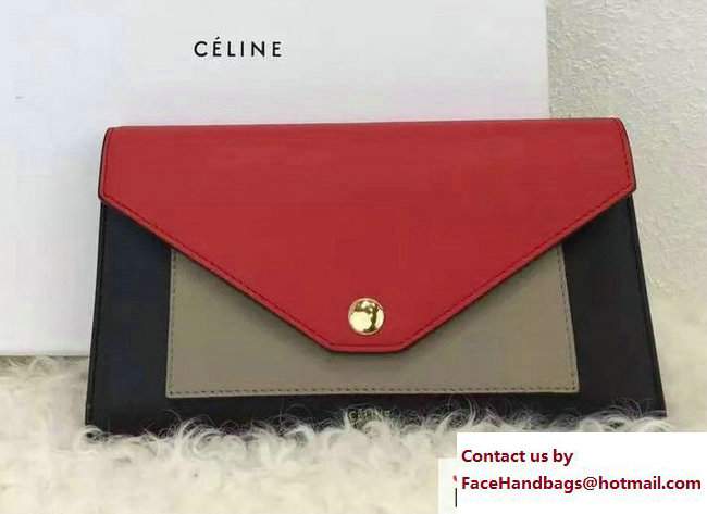 Celine Pocket Trifolded Multifunction Wallet 105853 01