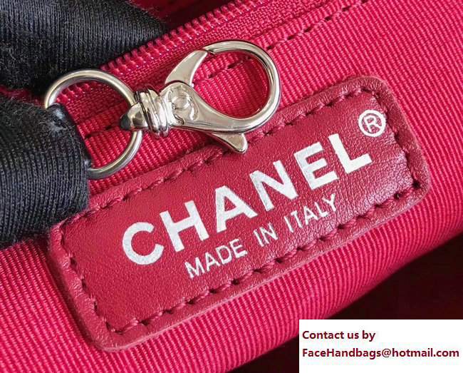 Chanel Tweed/Calfskin Gabrielle Medium Hobo Bag A93824 Black/Gray 2017 - Click Image to Close