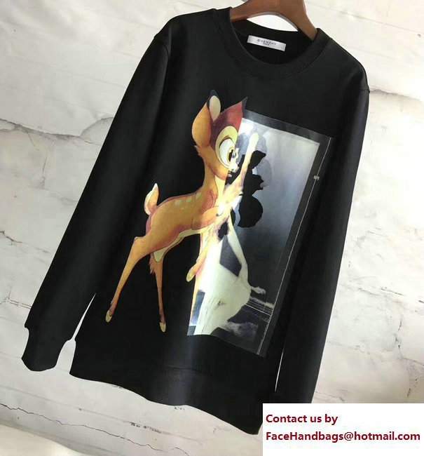Givenchy Bambi Print Sweater Black/Yellow 2017