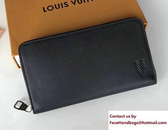 Louis Vuitton Cuir Ombre Zippy Organizer Wallet M61685 Gris Orage 2017