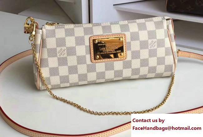 Louis Vuitton Eva Clutch Bag Damier Azur Canvas N55214