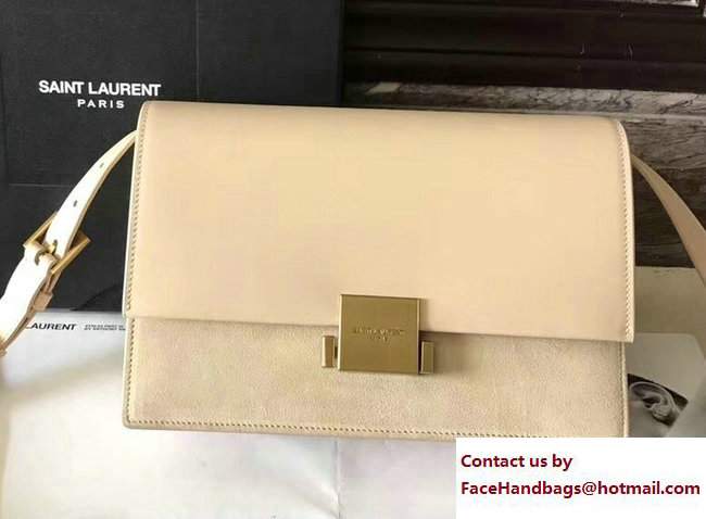 Saint Laurent Medium Bellechasse Bag 482044 Apricot/Suede 2017