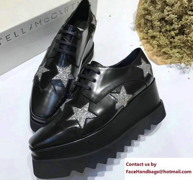 Stella Mccartney Elyse Shoes Black/Bling Star 2017