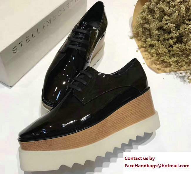 Stella Mccartney Elyse Shoes Patent Black 2017