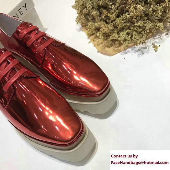 Stella Mccartney Elyse Shoes Patent Red 2017