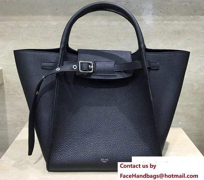 Celine Small Big Bag With Long Strap 183313 Grained Black 2018