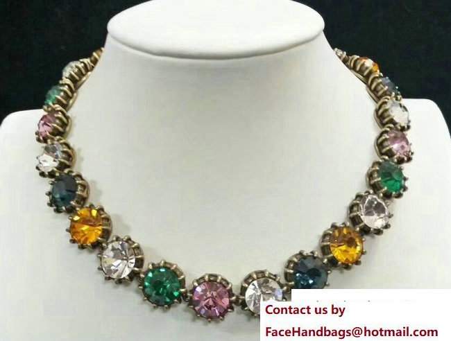 Gucci Multicolor Stones Necklace