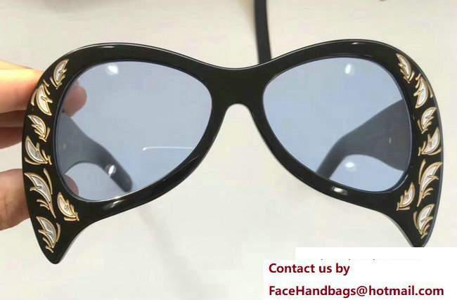 Gucci Oversize Acetate And Mother Of Pearl Sunglasses 470469 04 2017