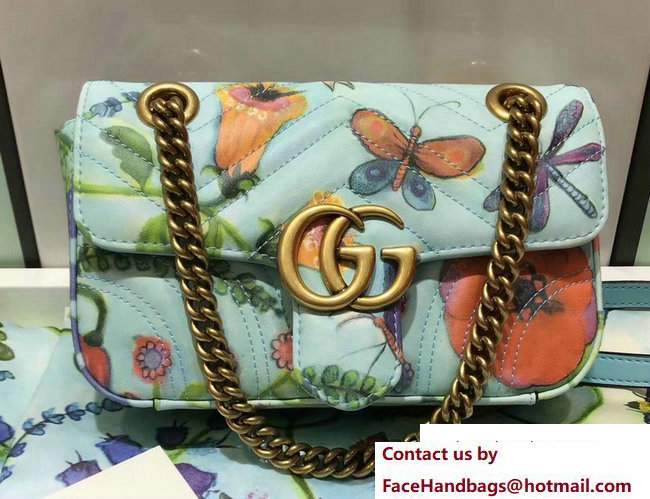 Gucci Unskilled Worker GG Marmont Mini Chain Shoulder Bag 446744 Jeanie's Garden 2017