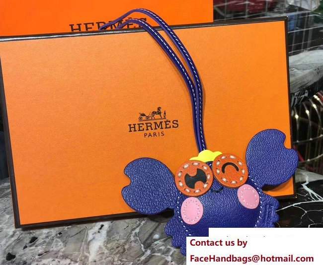 Hermes Crab Leather Bag Charm 17
