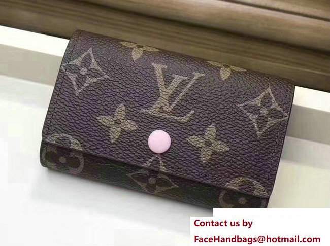 Louis Vuitton 6 Key Holder Monogram Canvas M61285 Rose Ballerine