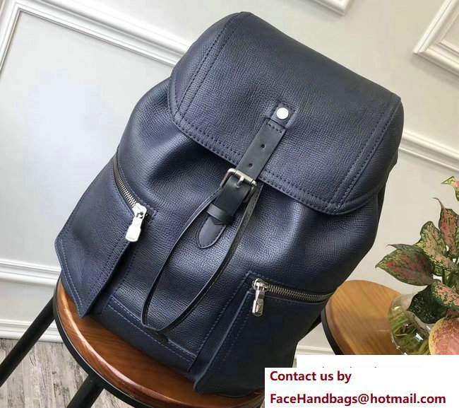 Louis Vuitton Canyon Backpack Bag M54960 Bleu Marine 2017