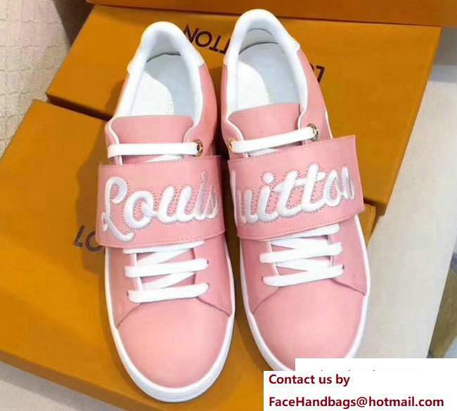 Louis Vuitton Frontrow Sneakers 1A3TA2 Pink 2017 Louis Vuitton Frontrow Sneakers 1A3TA2 Pink 2017