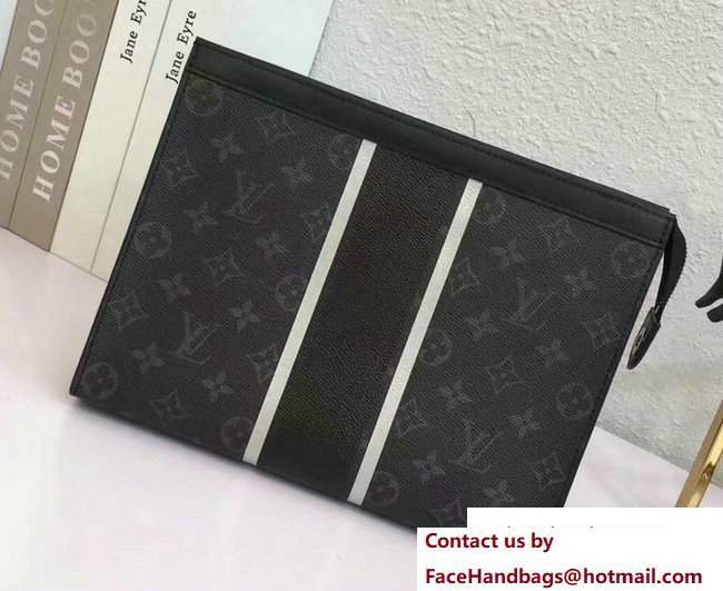 Louis Vuitton Monogram Eclipse Flash Pochette Voyage MM Bag M64440 2017