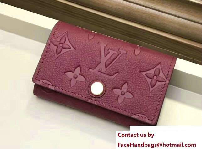 Louis Vuitton Monogram Empreinte 6 Key Holder Red