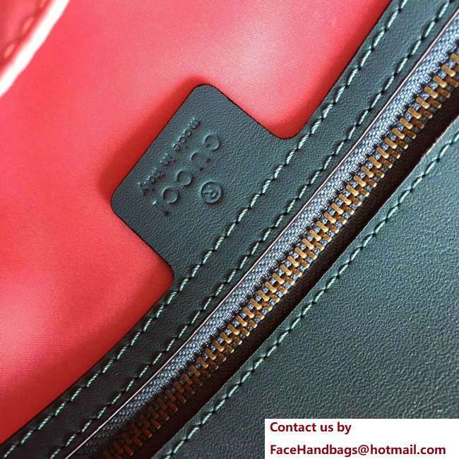 Gucci GG Marmont Embroidered Flower and XXV Velvet Chevron Medium